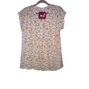 🧡$5 NWT ISABEL Maternity by INGRID &  ISABEL Tie-Dye Short Sleeve Blouse